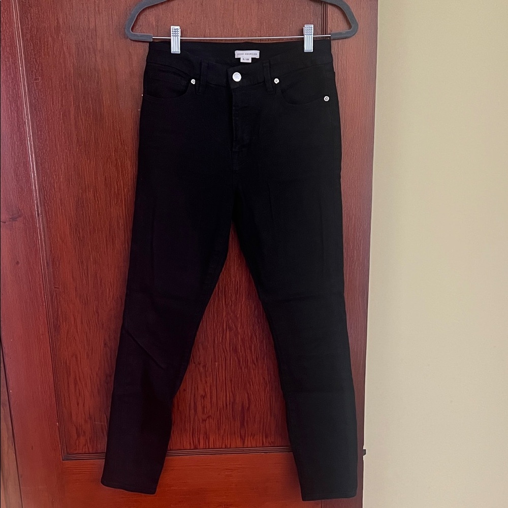 Good American Women's Black Skinny Jeans